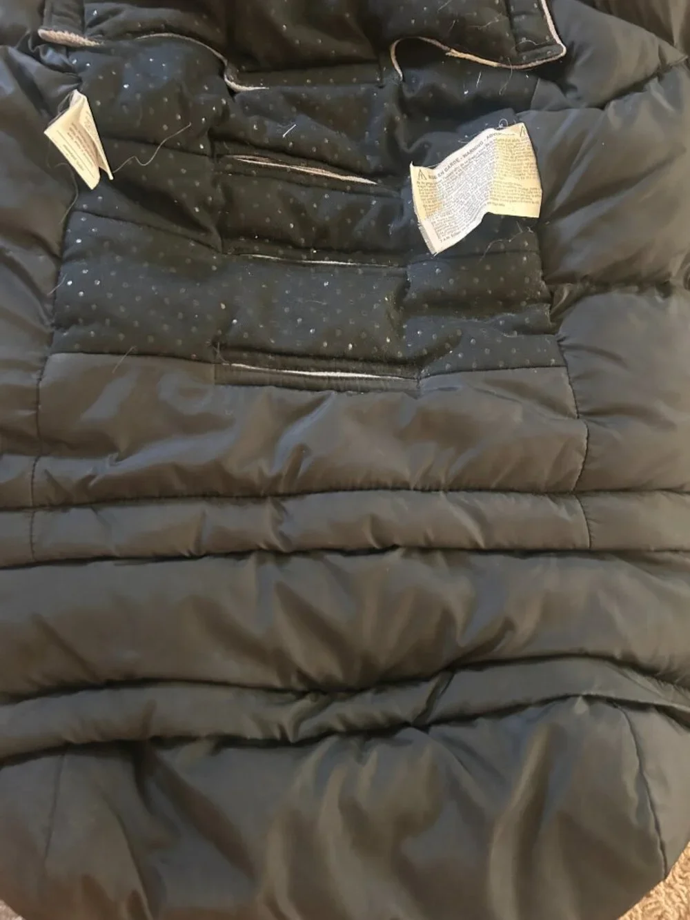 7AM Enfant Blanket 212 Stroller Bunting in Black